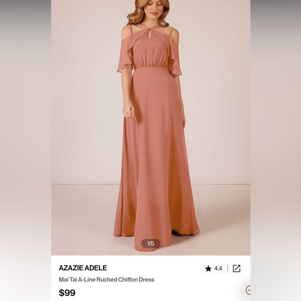 Azazie Adele Mai Tai Dress size 14